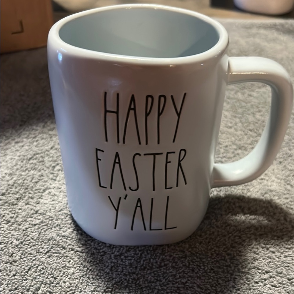 Rae Dunn Blue and Black Easter Mug